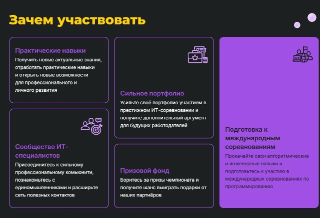 Преимущества участия в международном чемпионате «РуКод»